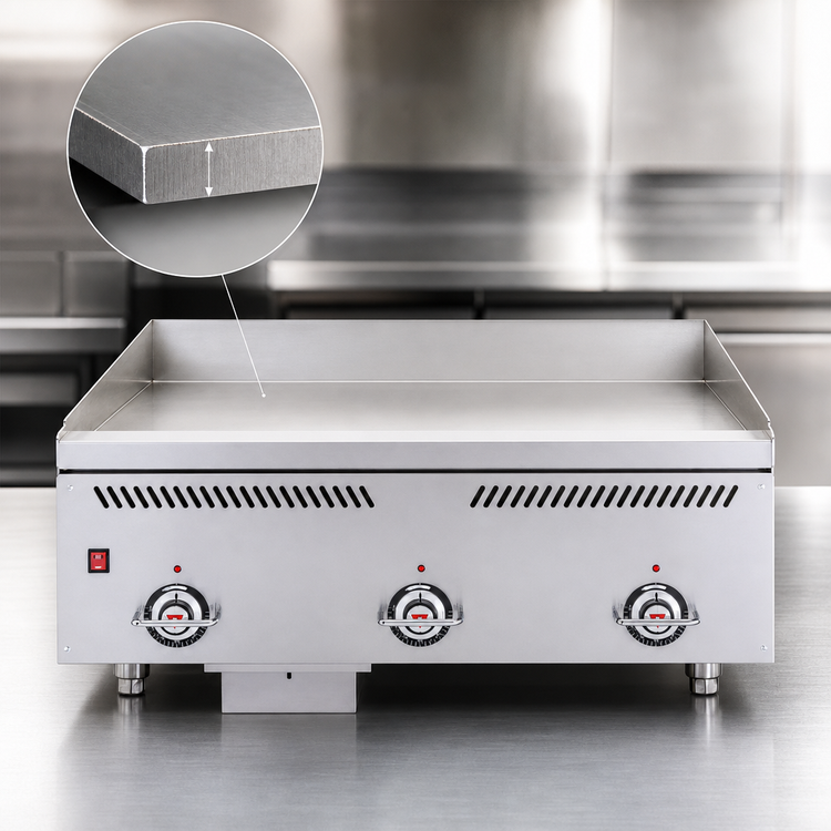Product image #5 for Vulcan VCCG72-AS 72-Inch Countertop Gas Heavy-Duty Griddle with 1-Inch Steel Plate and 2 Drawers