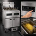 Thumbnail image #4 for Frymaster FQ FilterQuick 2FQE80U Dual 80 lb. Electric Commercial Deep Fryer with Built-in Filtration