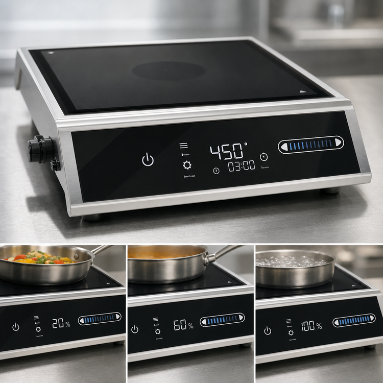 Product image #4 for Vollrath 4-Series Medium Power Countertop Single Burner Induction Range with Temperature Control