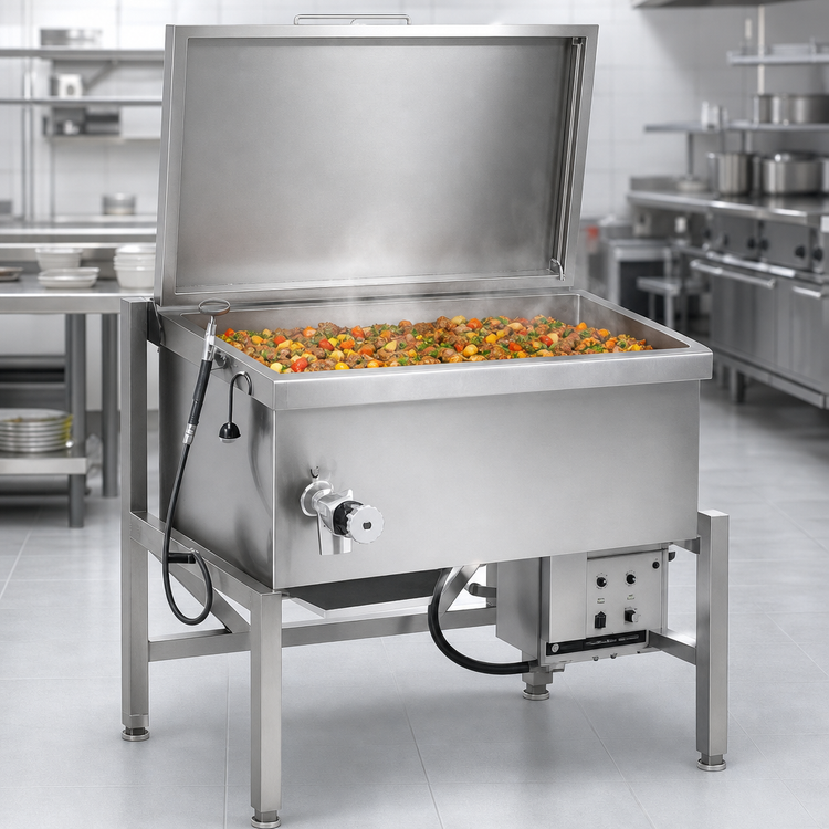 Product image #4 for Combi-Pan CS41-14 Electric Power Tilting Skillet, 62.4-Gallon, Open Frame