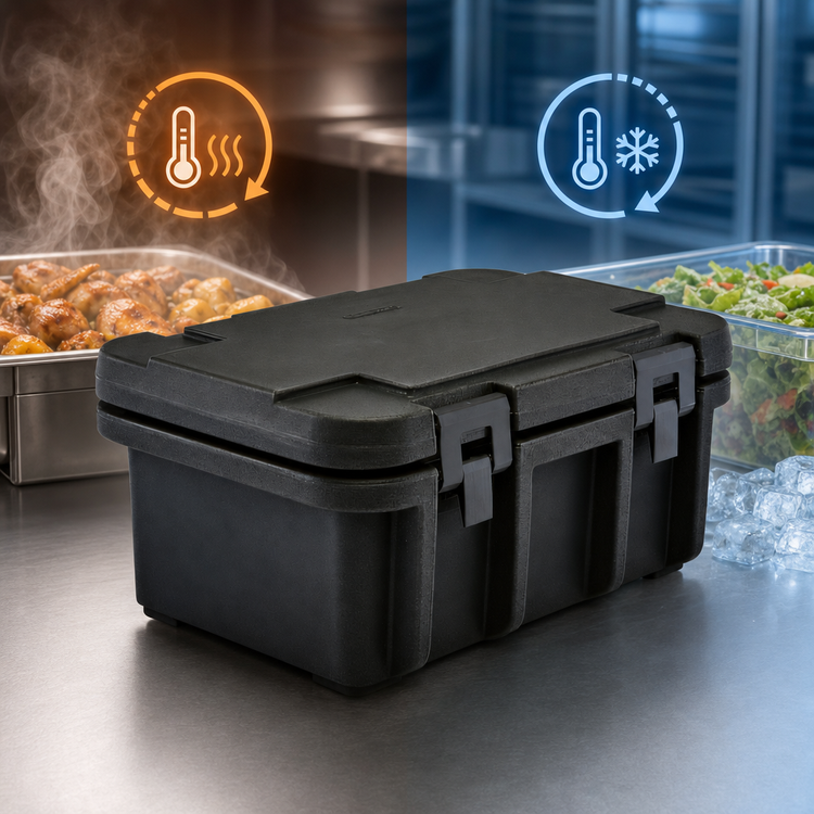 Product image #5 for Cambro Ultra Pan Carrier Top-Loading Insulated Food Pan Carrier for 1 Full-Size GN Pan, Black