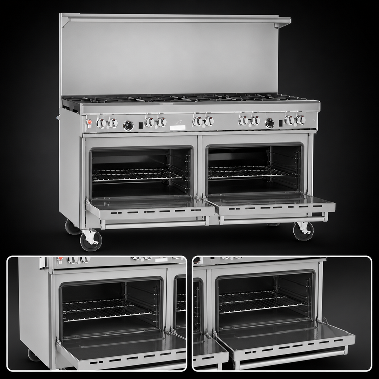 Product image #4 for Southbend Ultimate 60-Inch Gas Restaurant Range with 10 Open Burners and 2 Standard Ovens