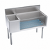 Thumbnail image #4 for Krowne Royal Series Stainless Steel 42-Inch Underbar Combination Ice Bin with Right-Side 30-Inch Ice Bin, 12-Inch Insulated Bottle Storage, and 10-Circuit Cold Plate