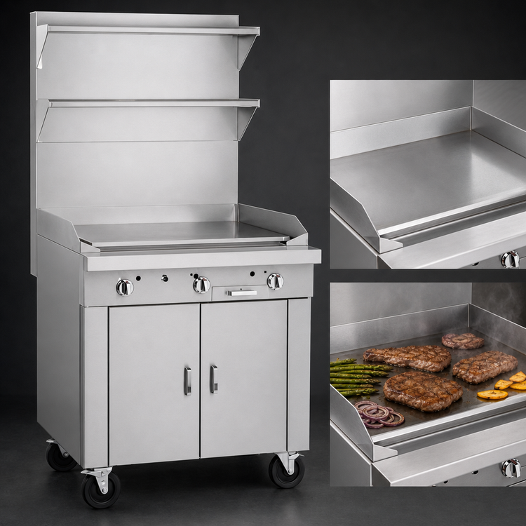 Product image #4 for Southbend Platinum Heavy Duty 24-Inch Modular Natural Gas Plancha Griddle Range