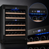 Thumbnail image #4 for Omcan Vinovero 23-Inch Dual-Zone Commercial Wine Cooler, 40-Bottle Capacity, Black Glass Door
