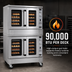 Thumbnail image #4 for Southbend Platinum Double Deck Gas Convection Oven, Bakery Depth, Standard Controls, Dependent Glass Doors