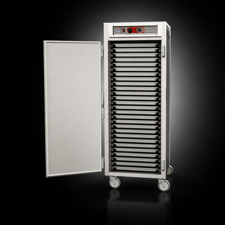Product image #4 for Metro C5 6 Series Mobile Full-Height Pass-Thru Heated Holding Cabinet, Solid Doors, 35-Pan Capacity