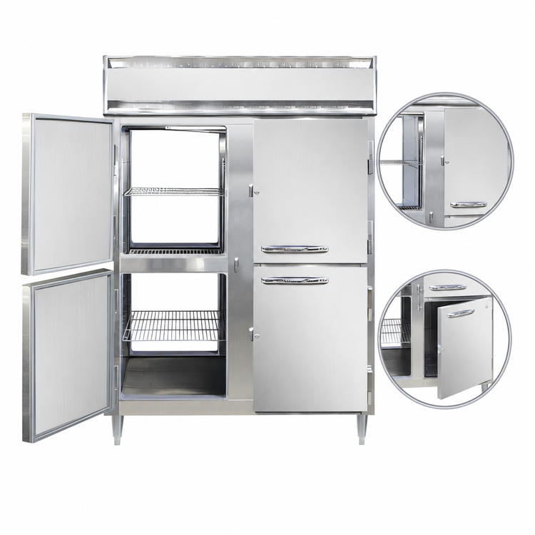 Product image #4 for Continental Refrigerator Designer Line DL2WE-SA-PT-HD Extra Wide Pass-Thru Two-Section Heated Holding Cabinet