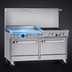 Thumbnail image #4 for Southbend Ultimate 60-Inch Gas Restaurant Range with 4 Open Burners, 36-Inch Thermostatic Griddle, Standard Oven and Convection Oven