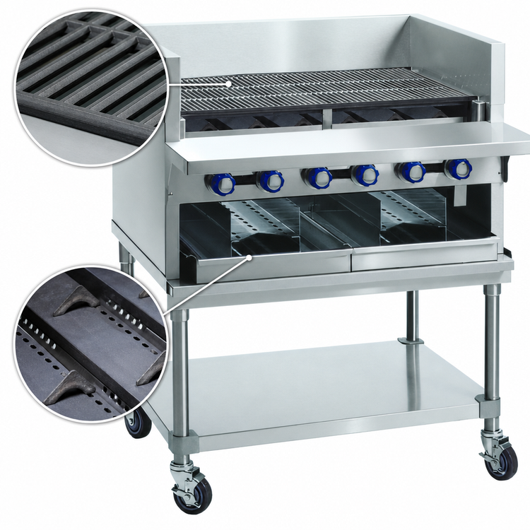 Product image #4 for Imperial 72-Inch Gas Countertop Smoke Broiler