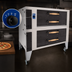 Thumbnail image #4 for Bakers Pride Super Deck Series Y-802-DSP Double Deck Gas Display Pizza Oven with FibraMent Stone Decks