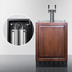 Thumbnail image #4 for Summit Commercial 24-Inch Dual-Tap Panel-Ready Cold Brew Coffee Kegerator, 5.3 Cu. Ft.