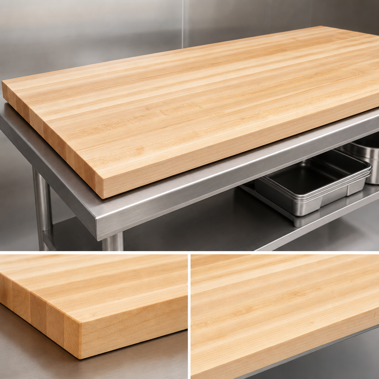 Product image #4 for Boos Block 60-Inch x 25-Inch Edge Grain Maple Kitchen Countertop with Penetrating Oil Finish