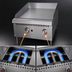 Thumbnail image #4 for Uniworld 24-Inch Heavy-Duty Gas Countertop Griddle, 3/4-Inch Smooth Steel Plate, Natural Gas / Convertible to Propane