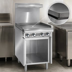 Thumbnail image #4 for Imperial (Middleby) Spec Series IHR-GT-24-XB 24-Inch Gas Add-A-Unit Griddle Range with Thermostatic Controls and Open Cabinet Base