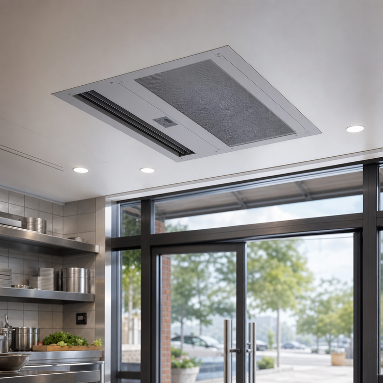 Product image #4 for Berner Architectural Recessed 12 Ambient Unheated Air Curtain, 84-Inch Opening, 2 x 1/2 HP Motors