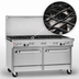 Thumbnail image #4 for Southbend Ultimate 60-Inch Gas Restaurant Range with 10 Open Burners, 2 Standard Ovens, and Backriser Hi-Shelf