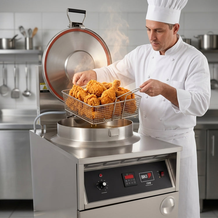 Product image #3 for BKI FKM-FC X-Large Volume Electric Pressure Fryer with Touchpad Controls