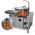 Thumbnail image #4 for Southbend (Middleby) Southbend Steam MT-40EO-SB 40-Gallon Electric Manual-Tilt Steam-Jacketed Kettle with Cabinet Base