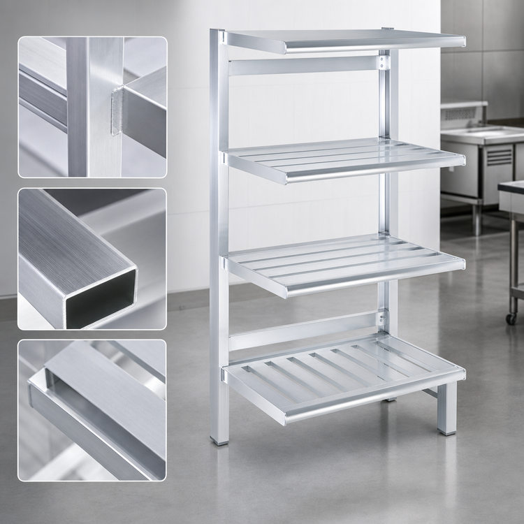 Product image #4 for Channel TT2048 Tubular Cantilever Shelving Unit, Aluminum