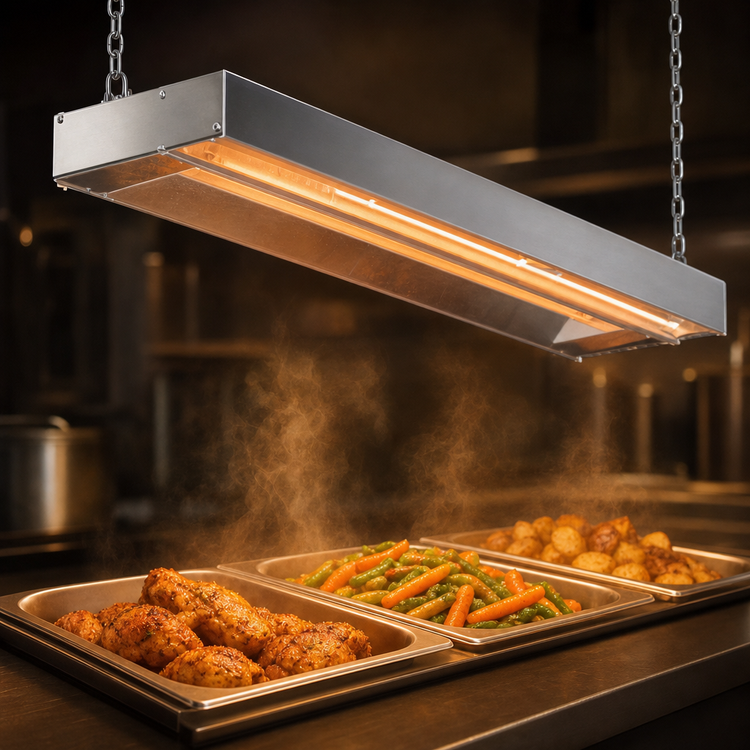 Product image #4 for Eagle RedHots 54-Inch High-Watt Unlighted Strip Heat Lamp with Remote, 240V, 1250W