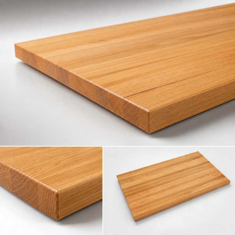 Product image #4 for John Boos Appalachian Red Oak Blended Rails Edge Grain Kitchen Countertop, 108 x 25 x 1-1/2 Inches