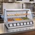 Thumbnail image #4 for Antunes DCH-320 Countertop Heated Display Cabinet, 3-Pan Full-Service Hot Food Merchandiser, 120V