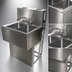Thumbnail image #5 for BK Resources Slim-Line 3-Compartment Underbar Sink, 36 x 18-1/4 x 33-1/2 Inches, 304 Stainless Steel