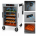 Thumbnail image #4 for Metro HotBlox Wide 8-Pan Pass-Thru Insulated Holding Cabinet, Analog, Mobile, Solid Front and Rear Doors