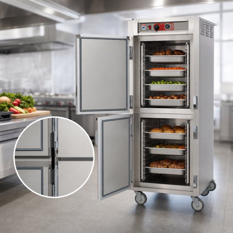 Product image #4 for Metro C5 6 Series Full-Height Pass-Thru Heated Holding Cabinet with Solid Dutch Doors and Lip-Load Slides