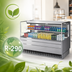 Thumbnail image #4 for Turbo Air Low-Profile Horizontal Open Display Merchandiser, 13 Cu. Ft., Self-Contained Refrigeration, Stainless Steel