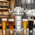 Thumbnail image #4 for Mini-Mushroom Countertop Air-Cooled Draft Beer Tower with 4 Faucets, Polished Stainless Steel