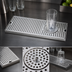 Thumbnail image #4 for Micro Matic Surface-Mount Stainless Steel Drip Tray Trough with Integral Glass Rinser, 12 x 5 Inch