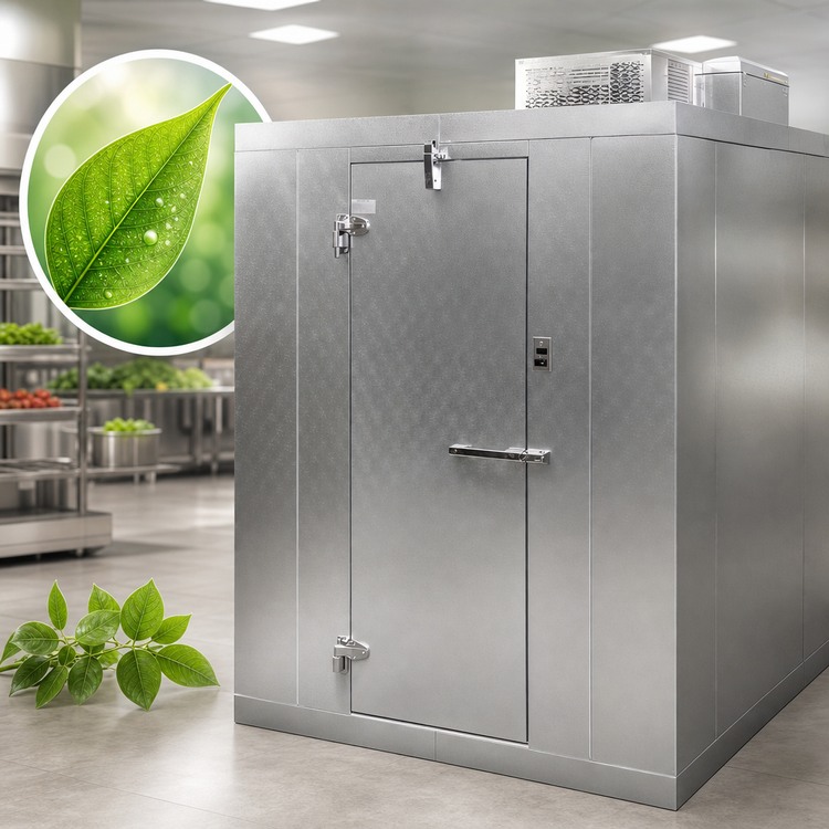 Product image #4 for Norlake Kold Locker 6' x 6' x 7'7" Indoor Walk-In Cooler with Floor, Self-Contained R290 Capsule Pak, 115V