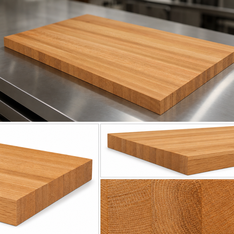 Product image #4 for John Boos Appalachian Red Oak Edge Grain Kitchen Countertop, 48" x 25" x 1-1/2", Penetrating Oil Finish