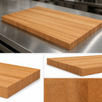 Thumbnail image #4 for John Boos Appalachian OKT4825-O Red Oak Edge-Grain Kitchen Countertop, 48"W x 25"D x 1-1/2" Thick, Penetrating Oil Finish