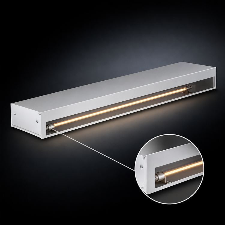 Product image #4 for Hatco Glo-Ray 60-Inch Unlighted Infrared Strip Heater, 1400W, 208V