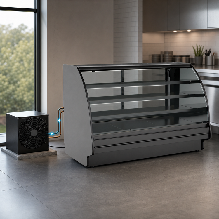 Product image #4 for Fusion® Curved Glass Remote Refrigerated Service Case, 75-3/8 Inch