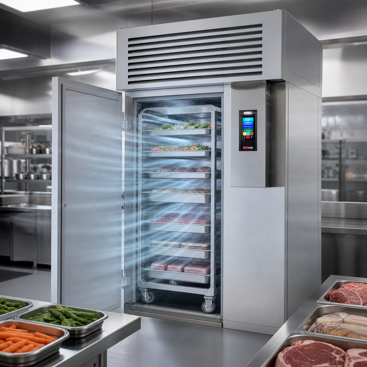 Product image #4 for HURRiCHiLL Modular Roll-In Self-Contained Blast Chiller/Shock Freezer for 1 Trolley