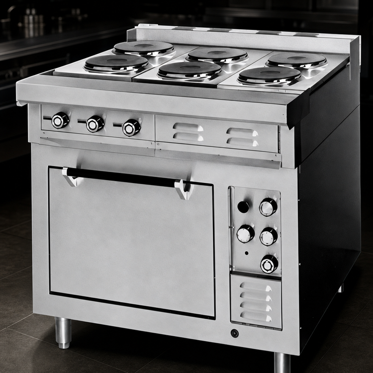 Product image #5 for Lang 36-Inch Heavy Duty Electric Range with Standard Oven Base and 6 French Plates