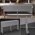 Thumbnail image #4 for Glastender Single 29-Inch Stainless Steel Speed Rail Locking Cover