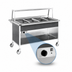 Thumbnail image #4 for Atlas Metal CAH-4 Mobile Electric Hot Food Serving Counter with 4-Pan Capacity