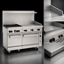 Thumbnail image #4 for Wolf Challenger XL 60-Inch Gas Restaurant Range with 4 Burners, 36-Inch Thermostatic Griddle, Standard Oven, and Convection Oven