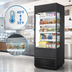 Thumbnail image #4 for Vertical Air Curtain Merchandiser Refrigerator, 30 Inch W, Glass Sides, 4 Shelves, Self-Contained R290