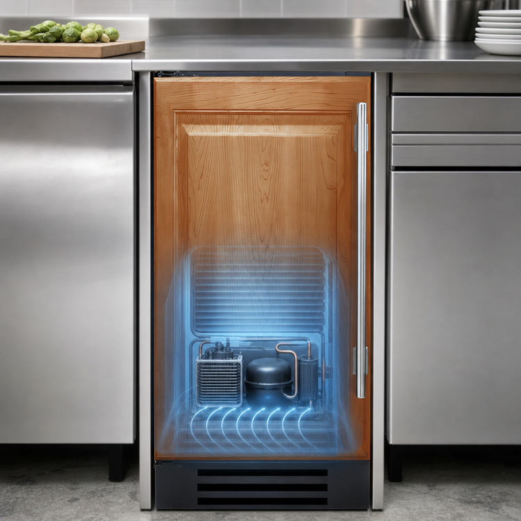 Product image #4 for True 15-Inch 1-Section Undercounter Refrigerator with Solid Overlay Panel-Ready Door
