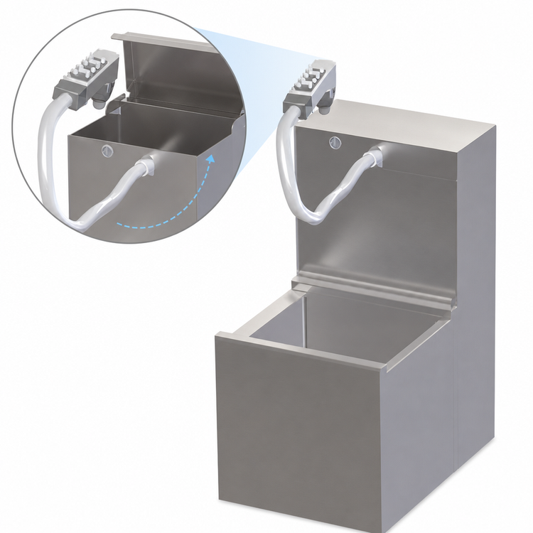Product image #4 for Tobin Ellis Signature 12-Inch Insulated Bottle Well with Integrated Soda Manifold Housing