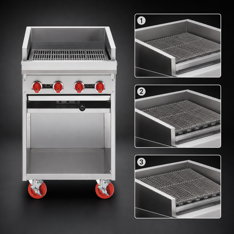 Product image #5 for American Range ADJF-24 24-Inch Gas Adjustable Underfired Charbroiler with Cabinet Base