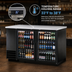 Thumbnail image #4 for True 2-Section Glass Door Back Bar Cooler, 58-7/8 Inch Wide, Stainless Steel Top