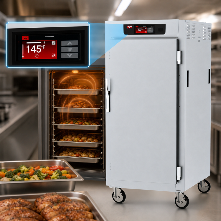 Product image #4 for Metro C5 8 Series 3/4 Height Controlled Temperature Heated Holding Cabinet with Solid Doors and Lip Load Slides