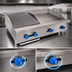 Thumbnail image #4 for Comstock-Castle 42-Inch Wide Countertop Gas Char-Broiler/Griddle Combination with 24-Inch Griddle and 18-Inch Broiler